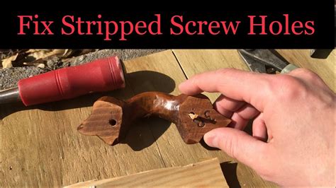 oversized screw hole repair